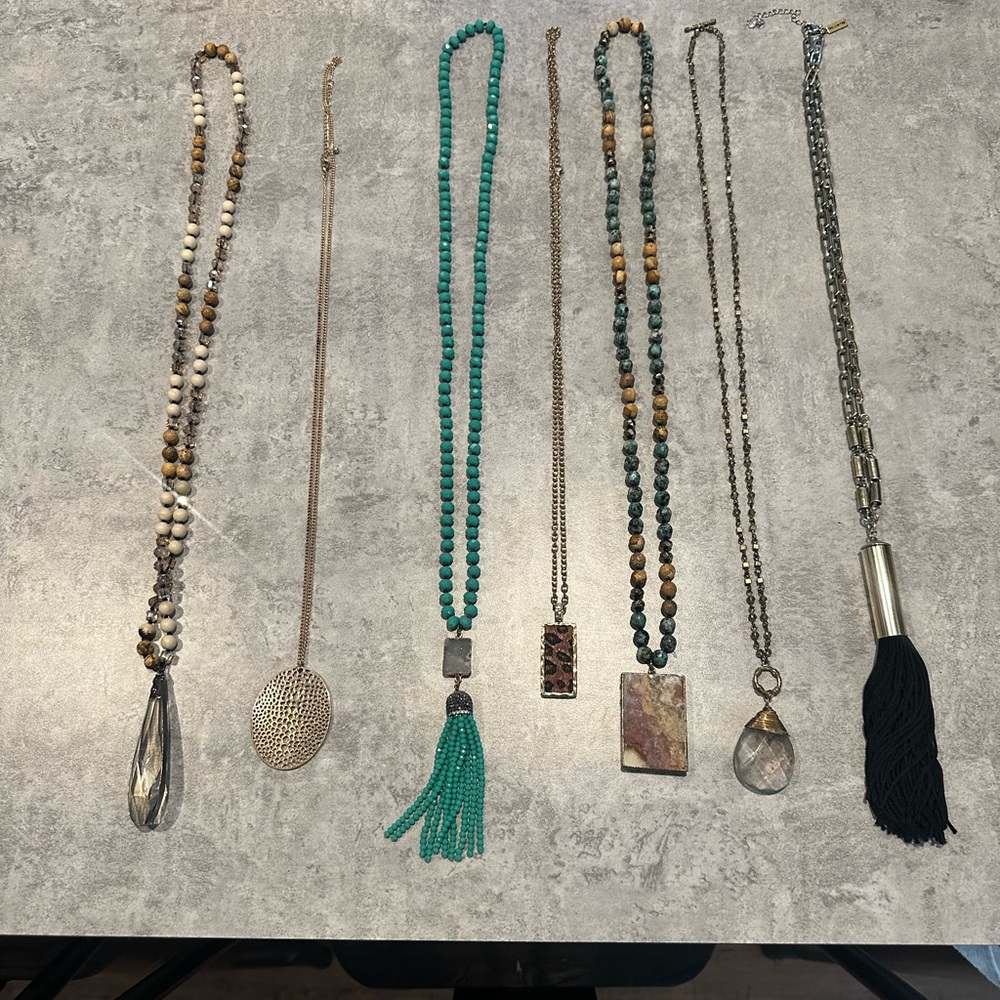 Multi-Color Beaded Necklace Collection